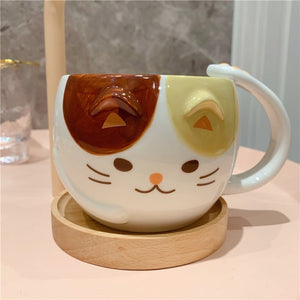 Cute Cat Ceramic Coffee Cup